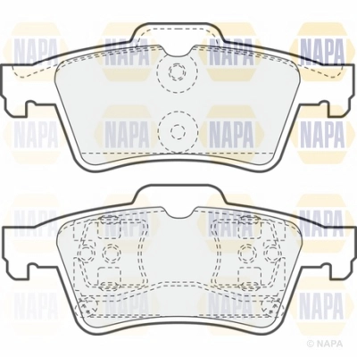 Brake Pad Set, disc brake (NBP1730)