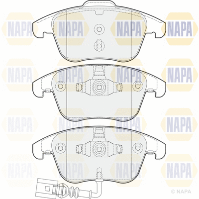 Brake Pad Set, disc brake (PBP7555)