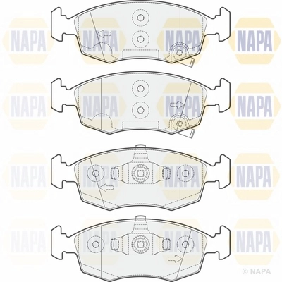 Brake Pad Set, disc brake (NBP1353)
