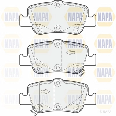 Brake Pad Set, disc brake (NBP1296)