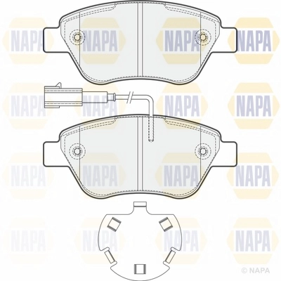 Brake Pad Set, disc brake (NBP1601)