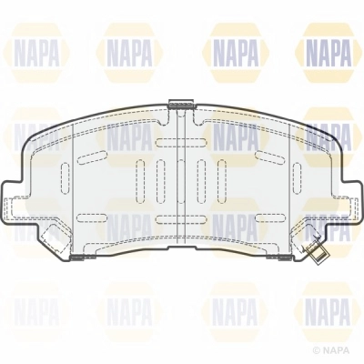 Brake Pad Set, disc brake (NBP1103)