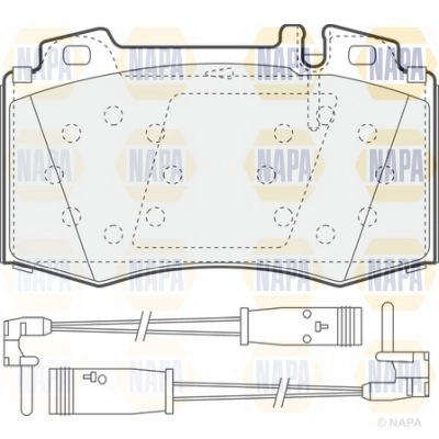 Brake Pad Set, disc brake (NBP1092)