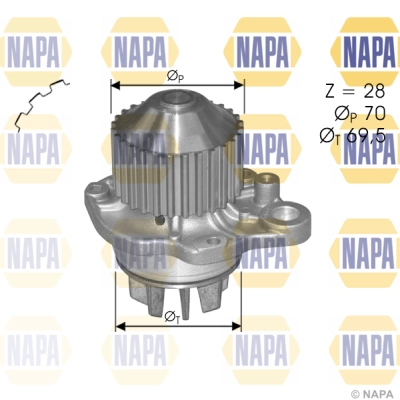 Water Pump, engine cooling (NWP1137)