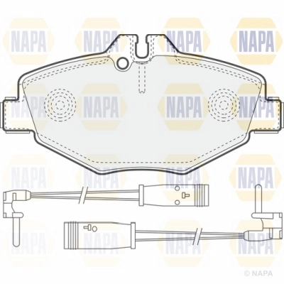 Brake Pad Set, disc brake (NBP1003)