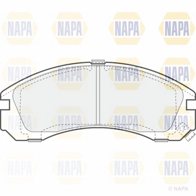 Brake Pad Set, disc brake (NBP1154)