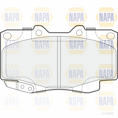 Brake Pad Set, disc brake (NBP1096)
