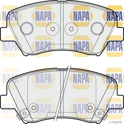 Brake Pad Set, disc brake (NBP1235)
