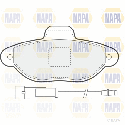 Brake Pad Set, disc brake (PBP7122)