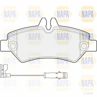 Brake Pad Set, disc brake (NBP1245)