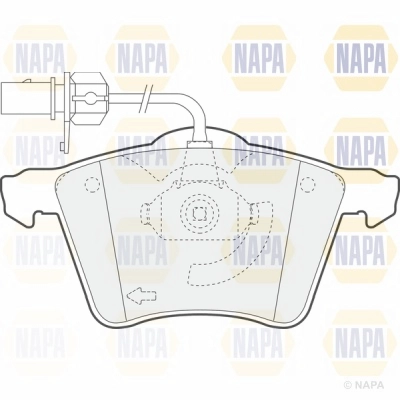 Brake Pad Set, disc brake (NBP1733)