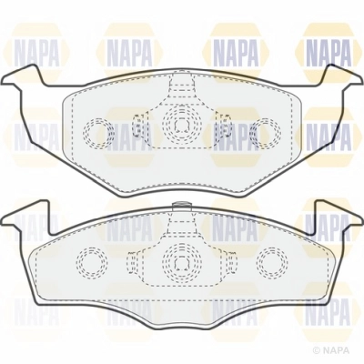 Brake Pad Set, disc brake (NBP1050)