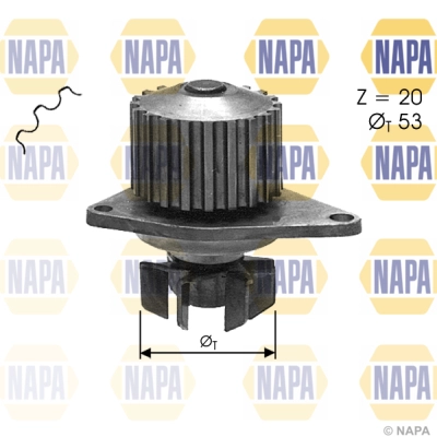 Water Pump, engine cooling (NWP1130)