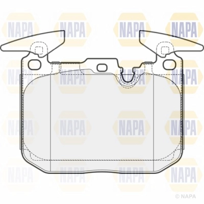 Brake Pad Set, disc brake (NBP1608)