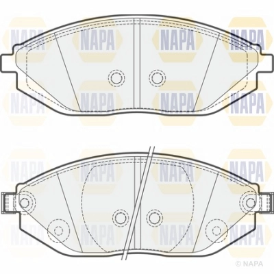 Brake Pad Set, disc brake (NBP1207)