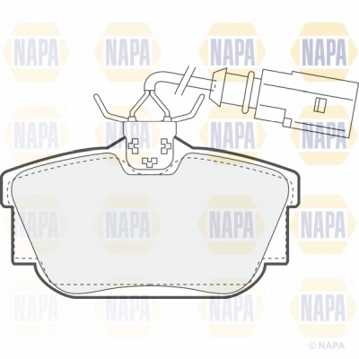 Brake Pad Set, disc brake (NBP1268)
