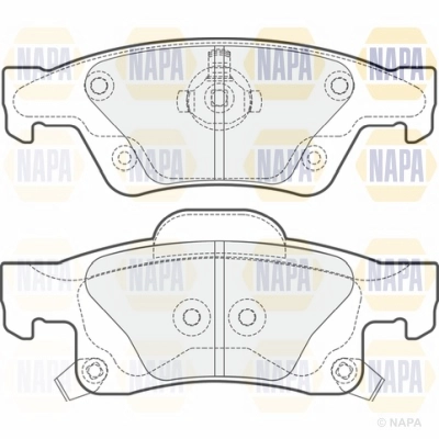 Brake Pad Set, disc brake (NBP1766)