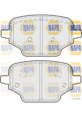 Brake Pad Set, disc brake (NBP1673)