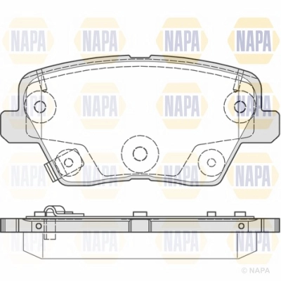 Brake Pad Set, disc brake (NBP1681)