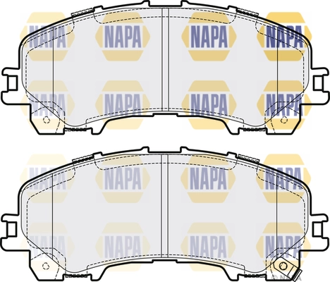 Brake Pad Set, disc brake (NBP1357)