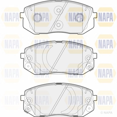 Brake Pad Set, disc brake (NBP1340)