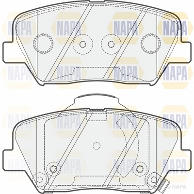 Brake Pad Set, disc brake (NBP1422)