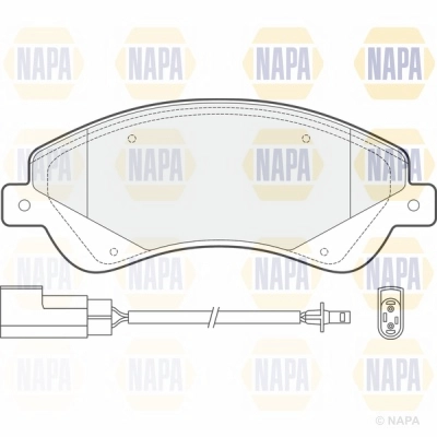 Brake Pad Set, disc brake (NBP1250)