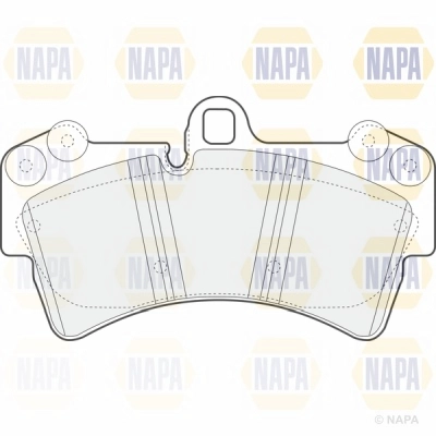Brake Pad Set, disc brake (NBP1041)