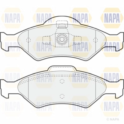 Brake Pad Set, disc brake (NBP1218)