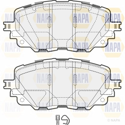 Brake Pad Set, disc brake (NBP1788)