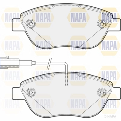 Brake Pad Set, disc brake (NBP1099)