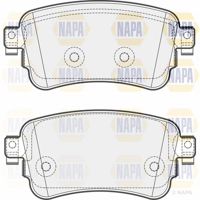 Brake Pad Set, disc brake (NBP1205)