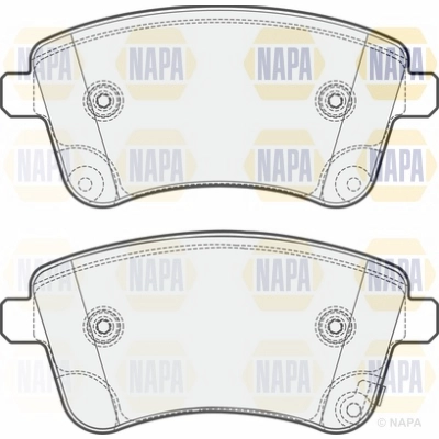 Brake Pad Set, disc brake (NBP1234)