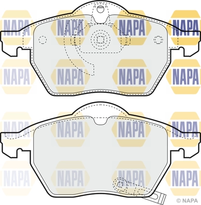 Brake Pad Set, disc brake (NBP1238)