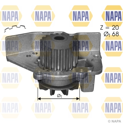 Water Pump, engine cooling (NWP1546)
