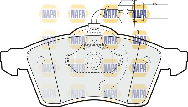 Brake Pad Set, disc brake (NBP1219)