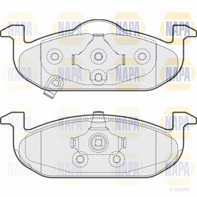 Brake Pad Set, disc brake (NBP1642)