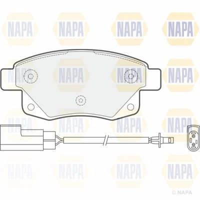 Brake Pad Set, disc brake (NBP1230)