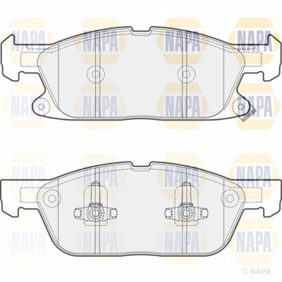 Brake Pad Set, disc brake (NBP1463)