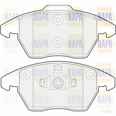 Brake Pad Set, disc brake (NBP1176)