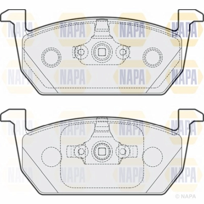 Brake Pad Set, disc brake (NBP1072)