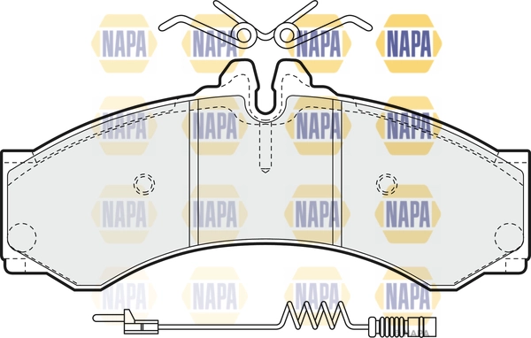 Brake Pad Set, disc brake (NBP1857)
