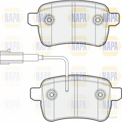 Brake Pad Set, disc brake (NBP1544)