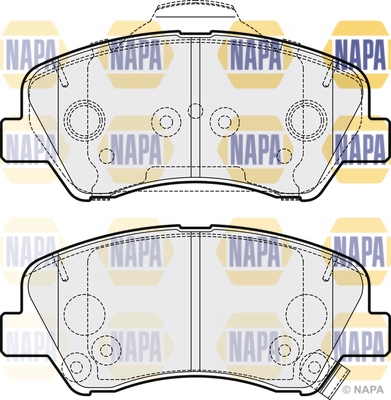 Brake Pad Set, disc brake (NBP1780)