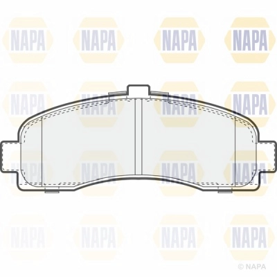 Brake Pad Set, disc brake (NBP1372)