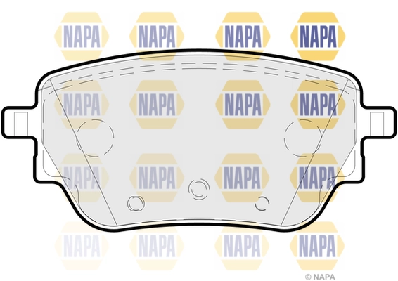 Brake Pad Set, disc brake (NBP1672)