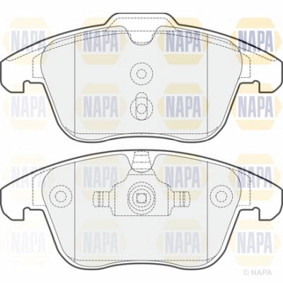 Brake Pad Set, disc brake (NBP1695)