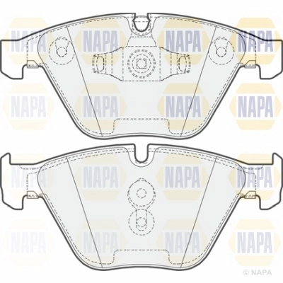 Brake Pad Set, disc brake (NBP1564)