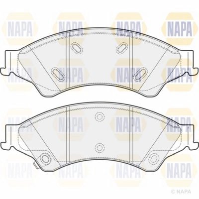 Brake Pad Set, disc brake (NBP1547)