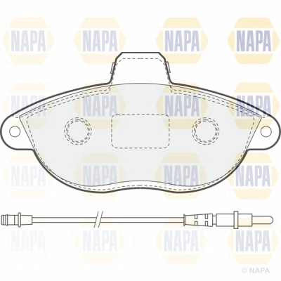 Brake Pad Set, disc brake (NBP1274)